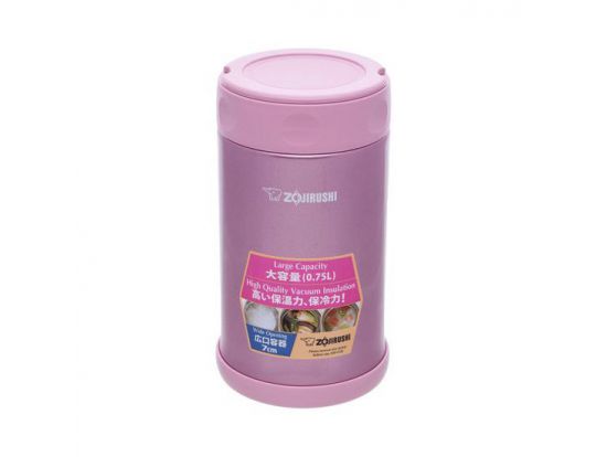 Пищевой термоконтейнер ZOJIRUSHI SW-FCE75PS 0.75 л, розовый